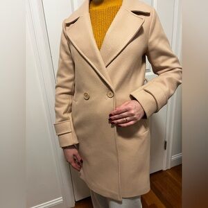 Elegant Cream Women's Coat